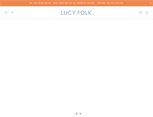 Tablet Screenshot of lucyfolk.com
